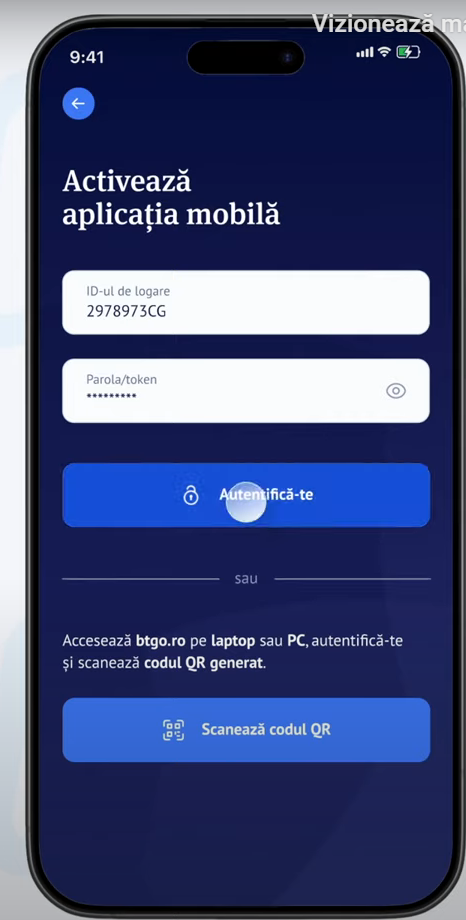 Indentificare aplicatie BT GO