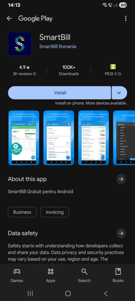 SmartBill contact telefon, e-Factura, Login și Gestiune