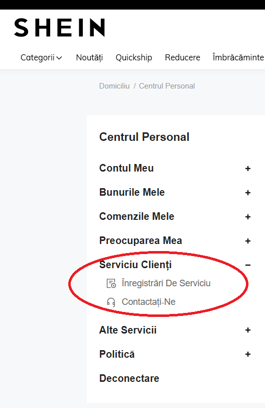 Suport Shein.com România: Comandă, Livrare, Retur, Aplicatie